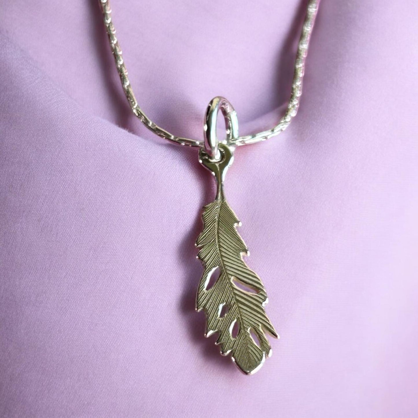 Golden Feather Necklace