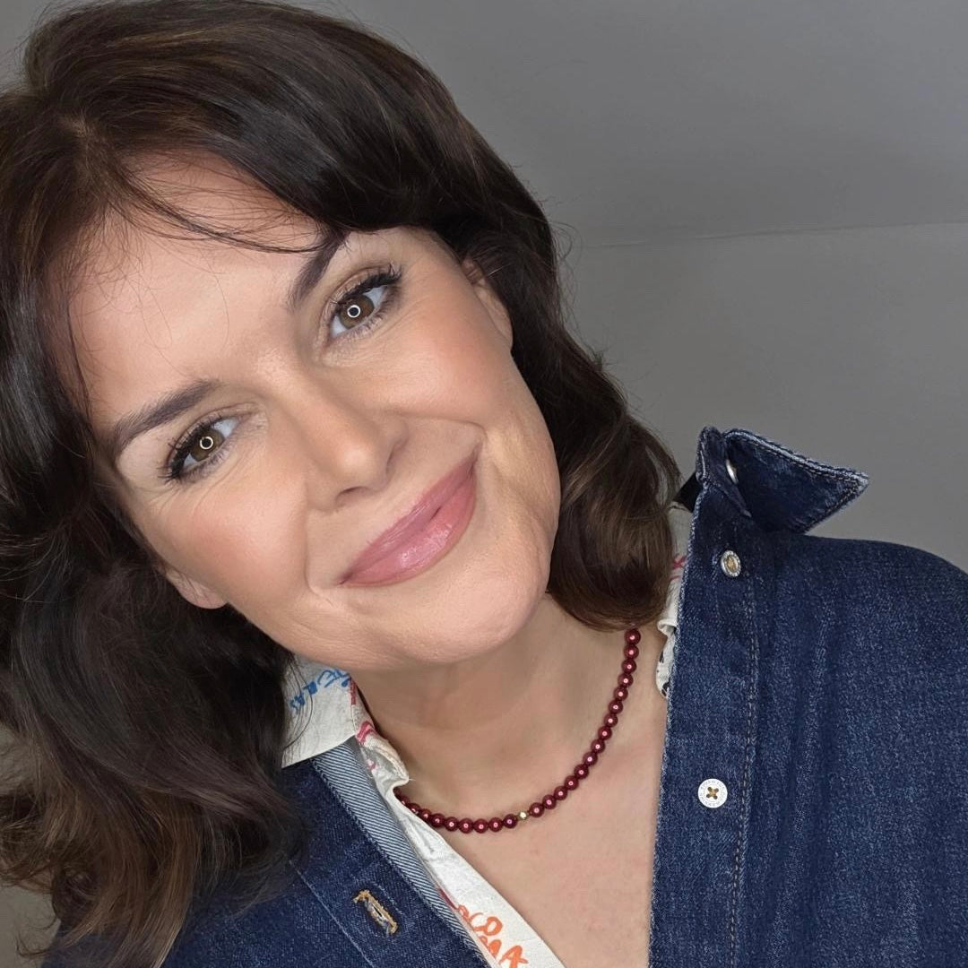 Burgundy Fresh Water Pearl necklace