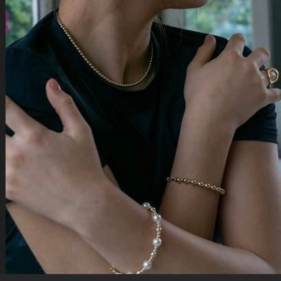 Swarovski Pearl Gold Filled Bracelet