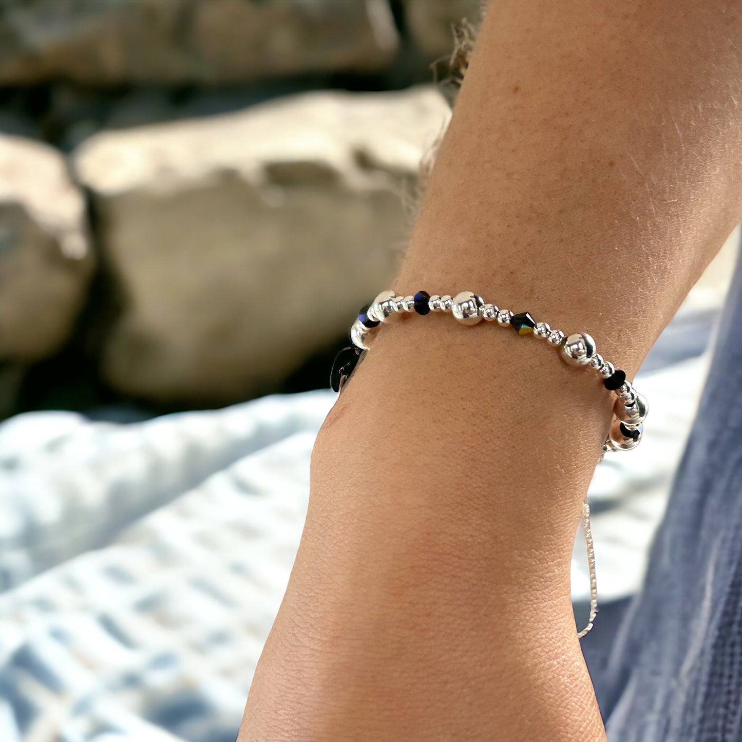Swarovski X sterling silver bracelet