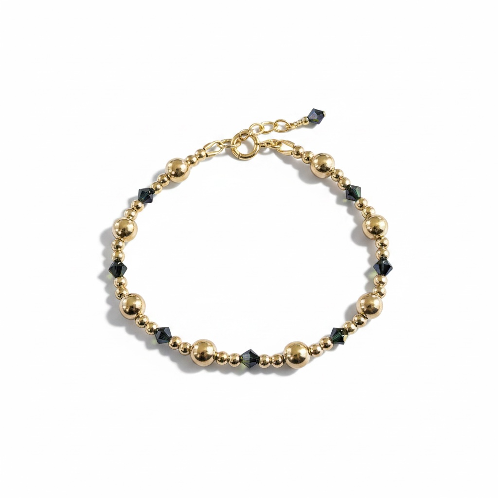 Swarovski X Gold Bracelet