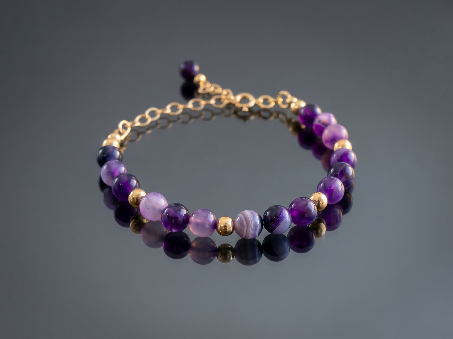 Purple Agate Bracelet