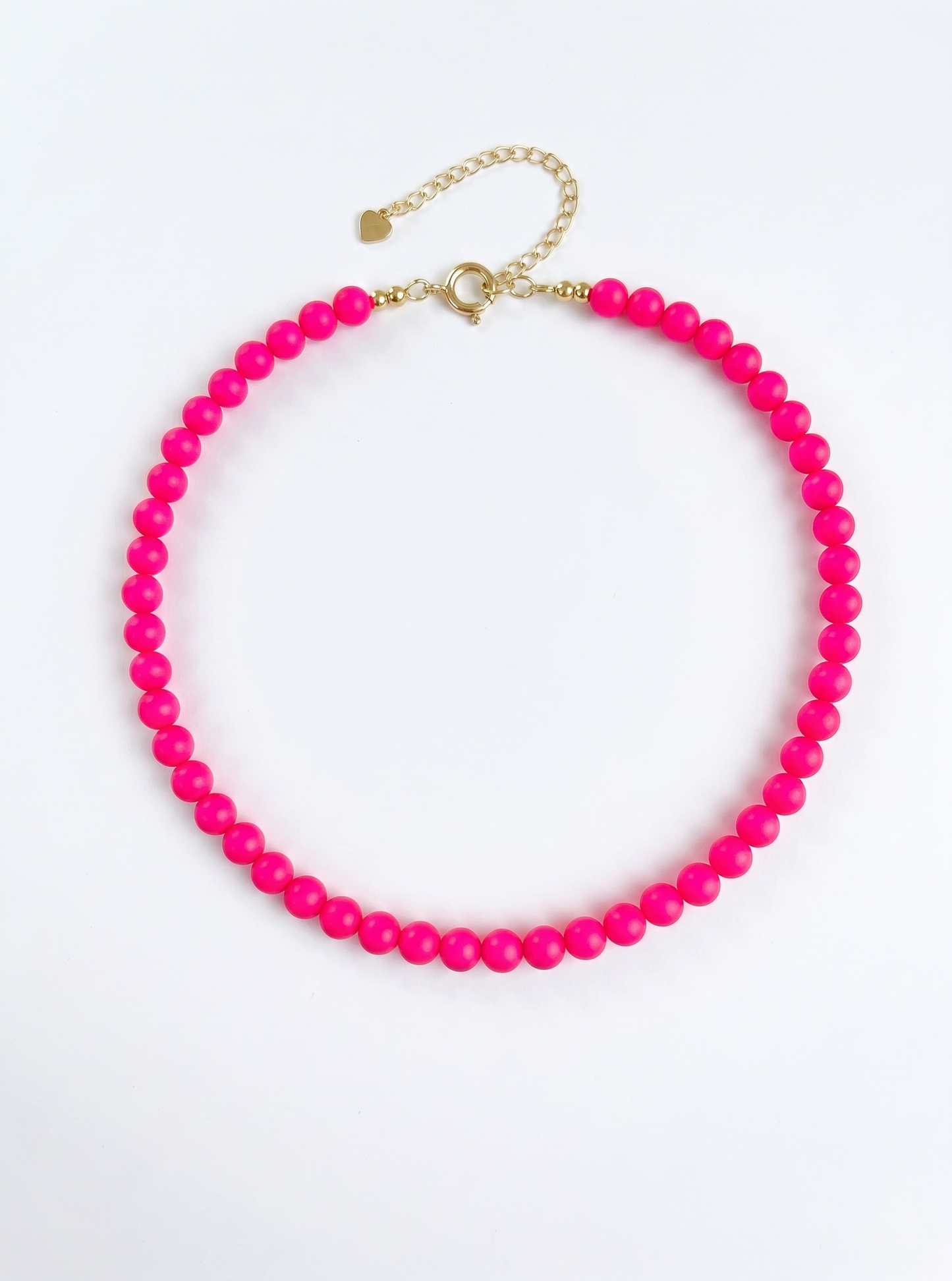 Neon Pink Swarovski necklace