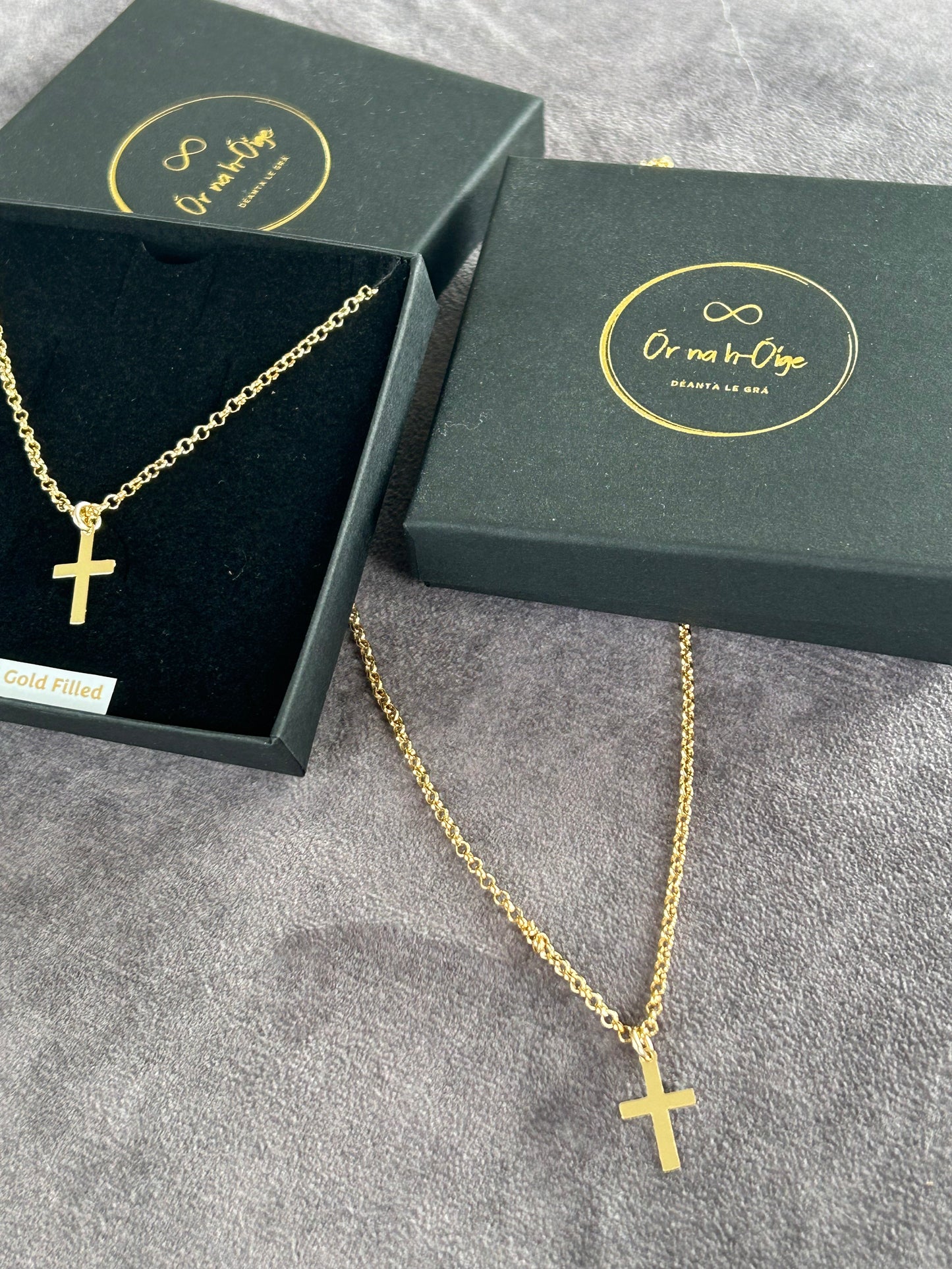 Men’s Gold Cross and chain