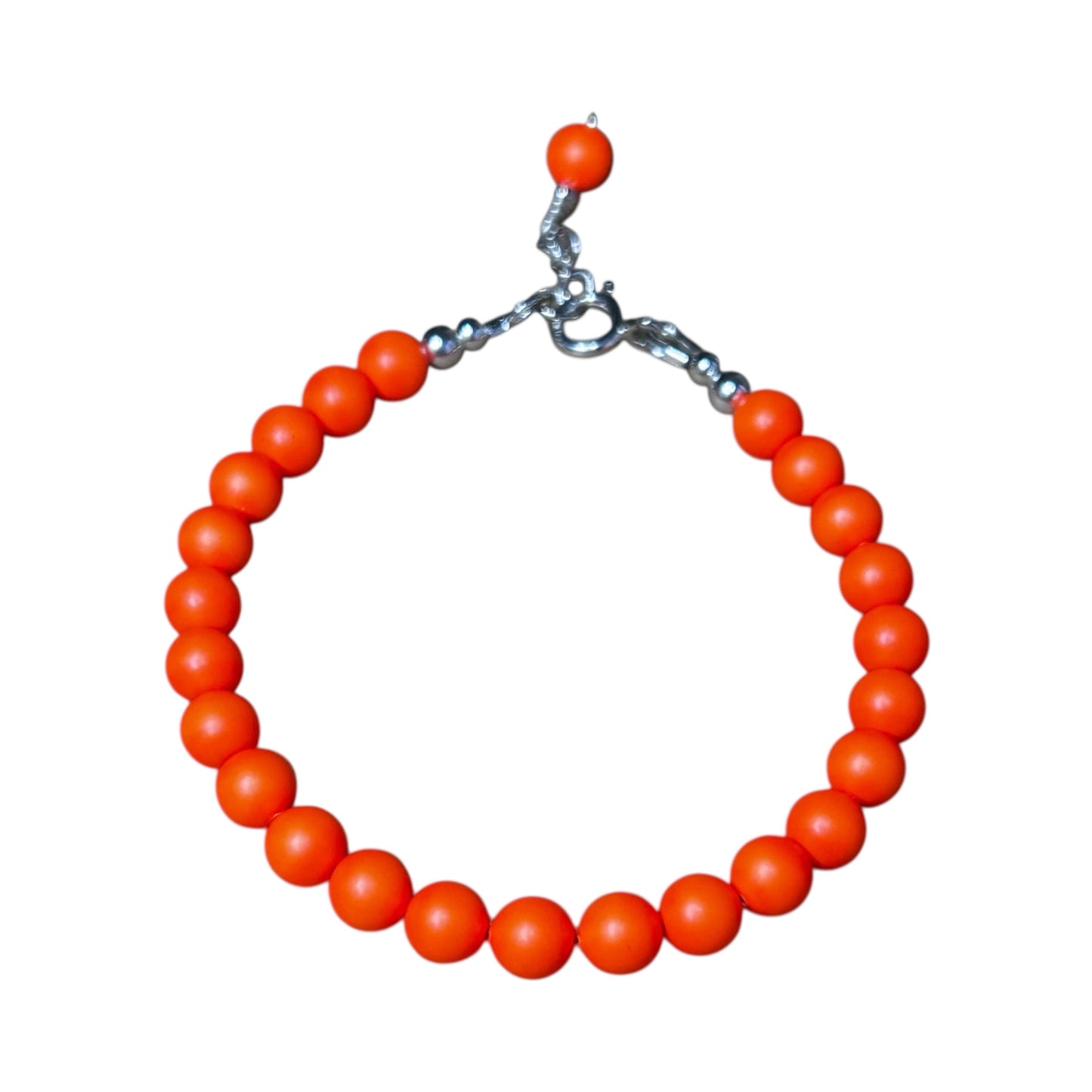 Neon Swarovski Pearl bracelet (Silver)