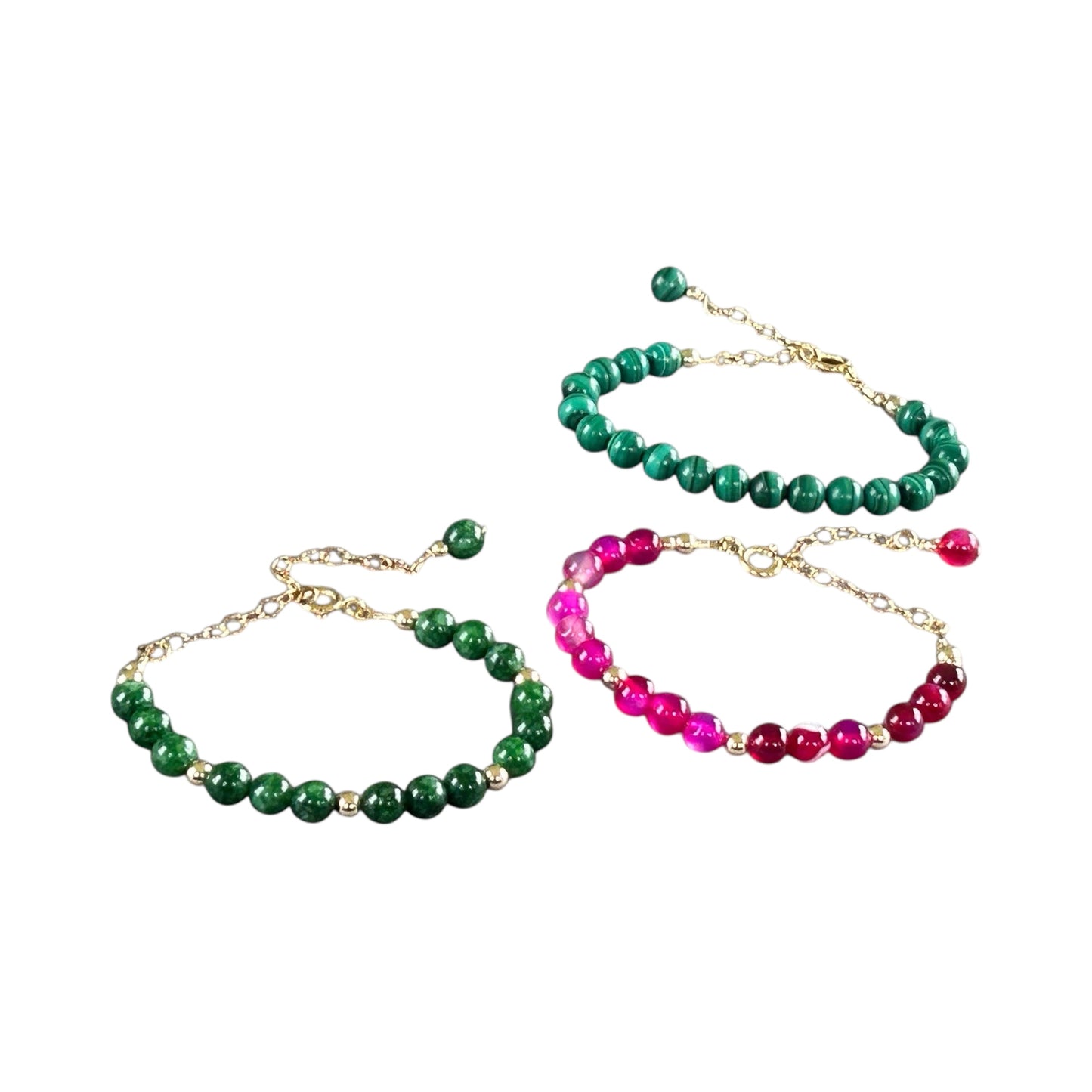 Malachite gemstone bracelet