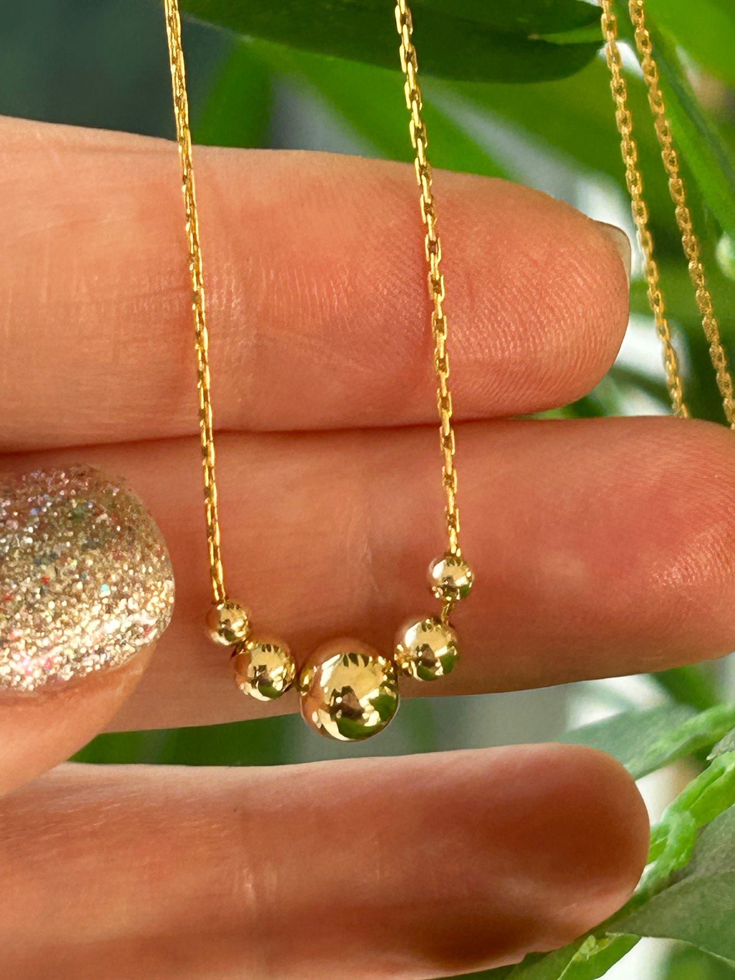 5 Gold Ball chain