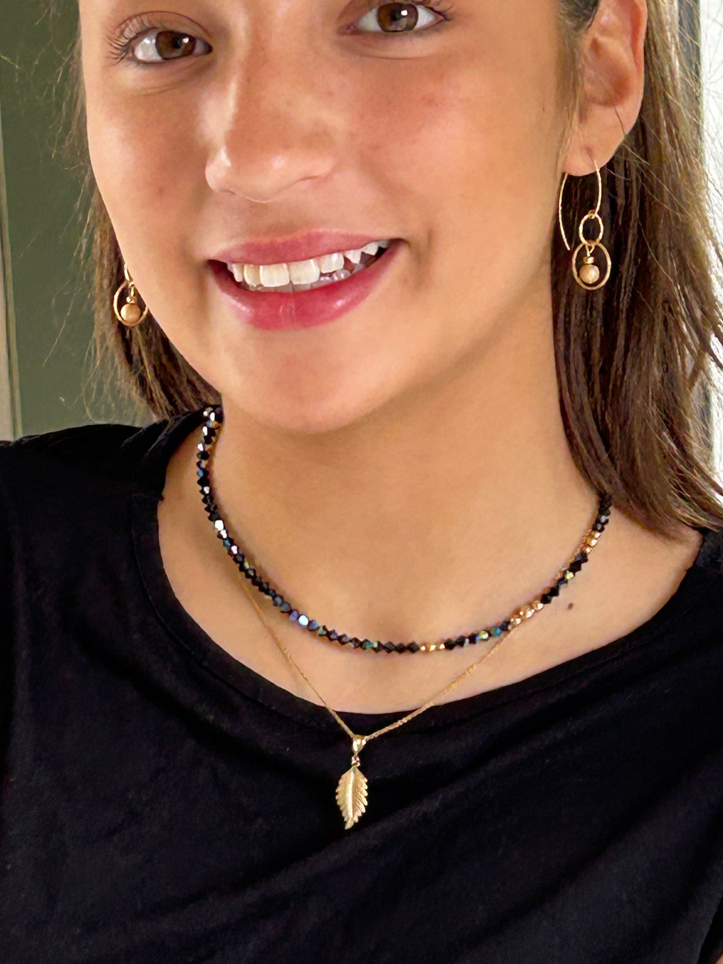 Golden Feather Necklace