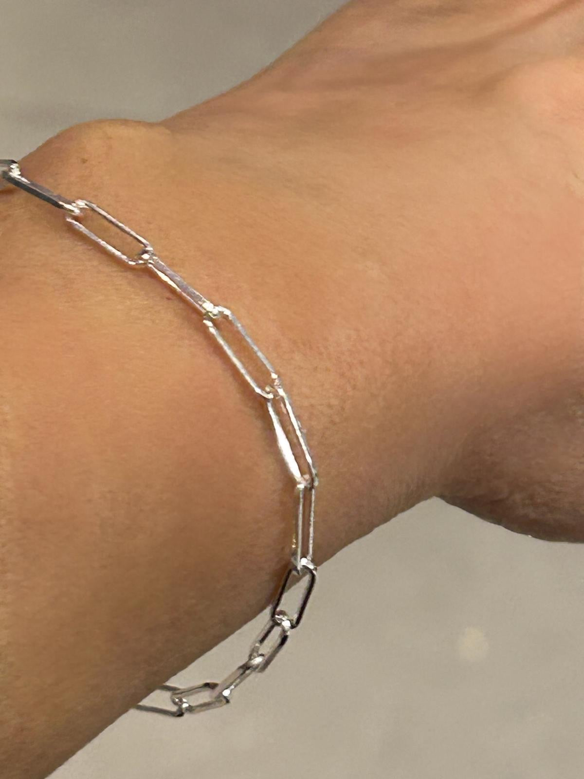 Paper Clip chain Bracelet