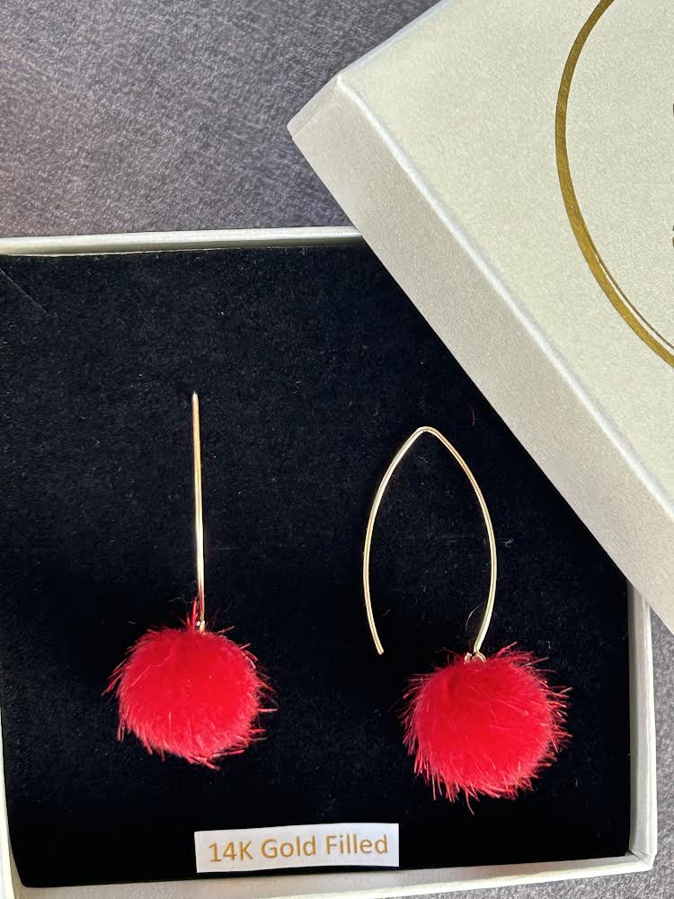 Feminine Soft Pink/Red/many other Pom Poms