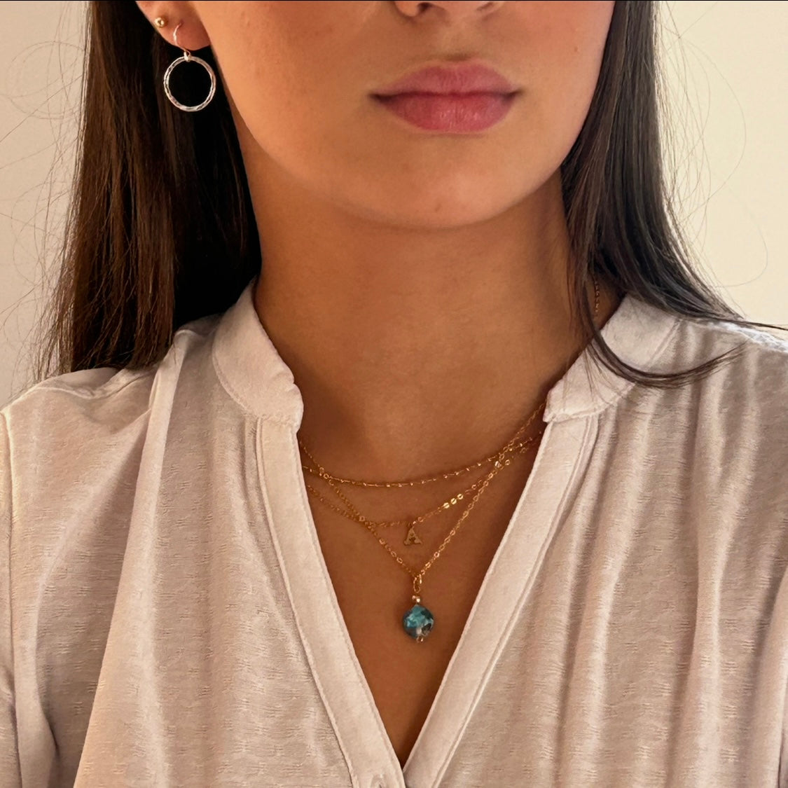 Blue Glass Necklace