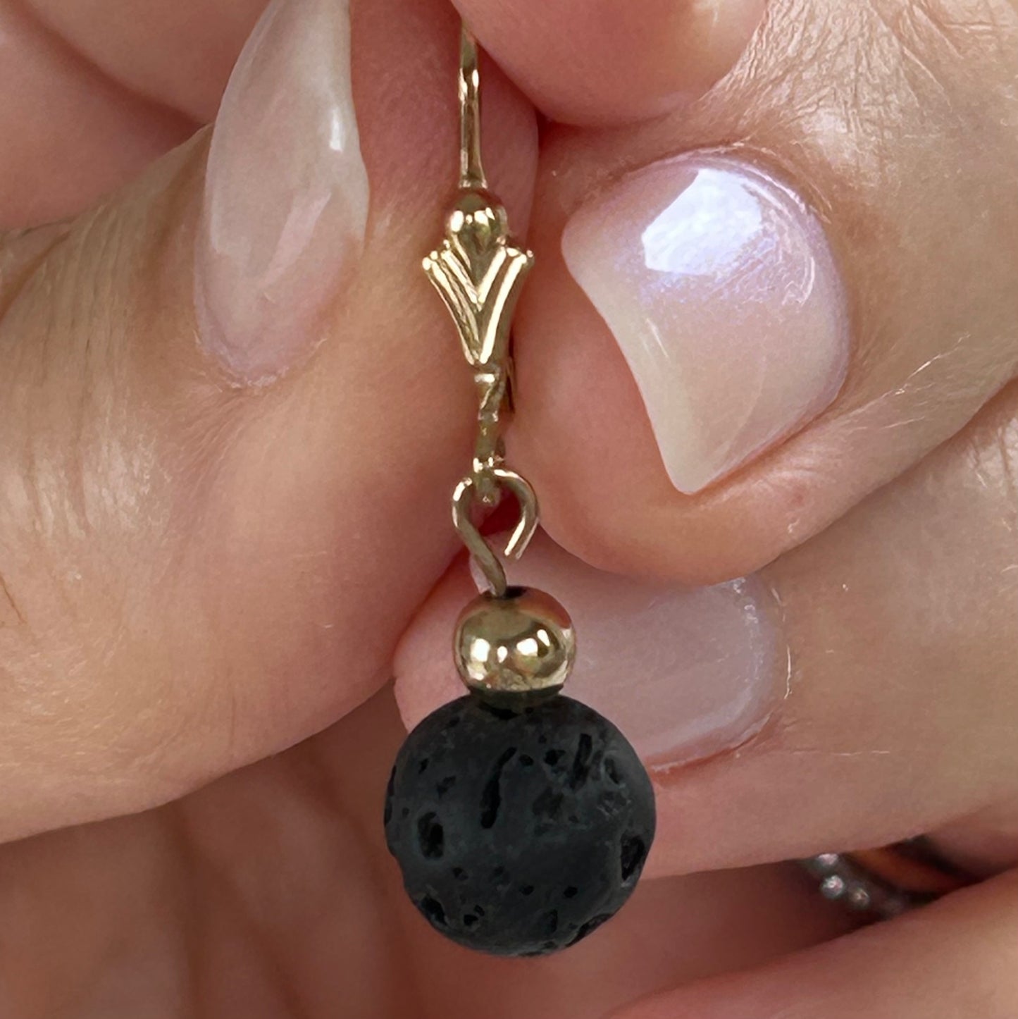 Lava fleur de Lis earrings