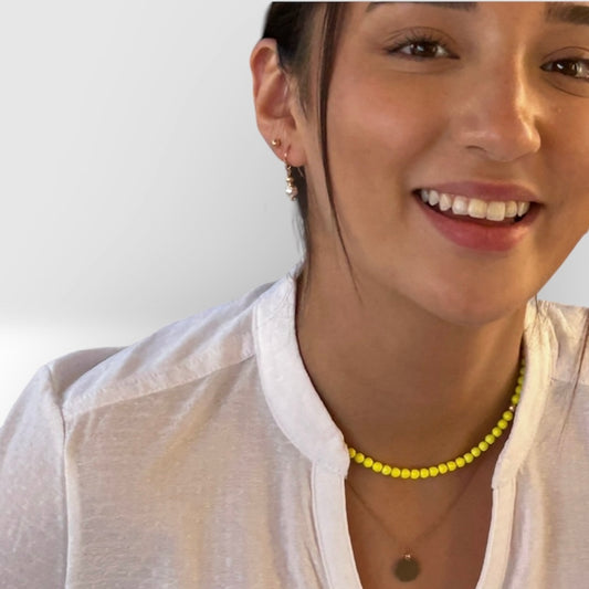 Neon yellow necklace