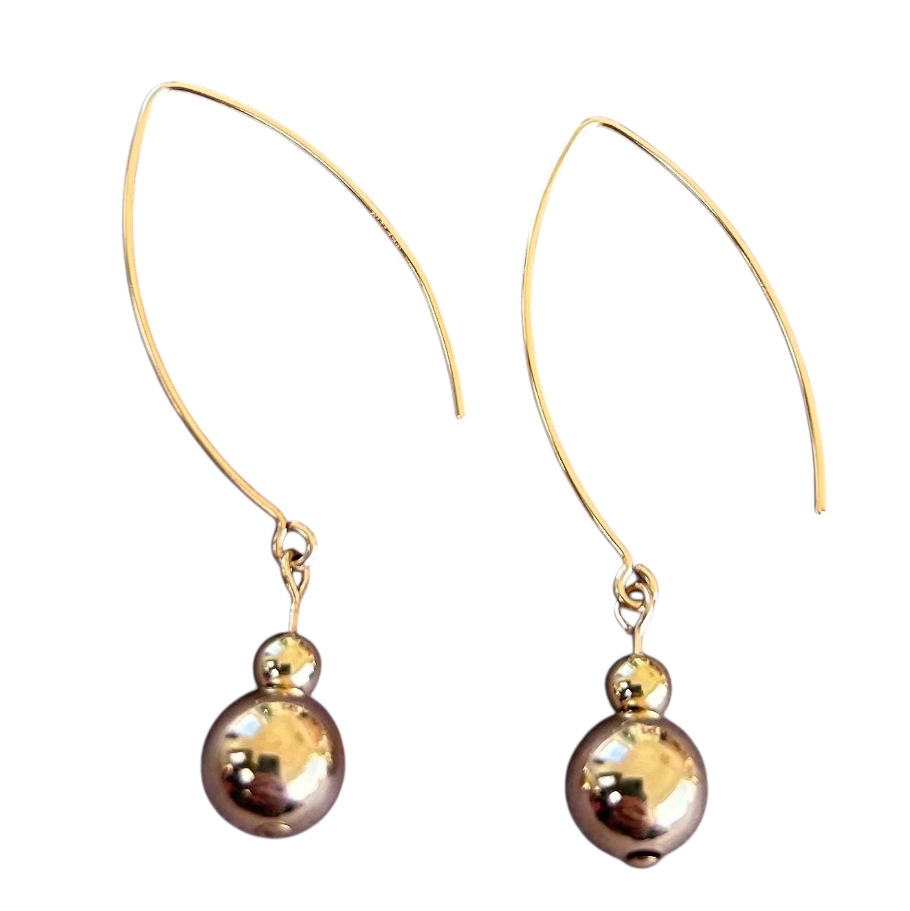 V shaped Balls (14K Gold Filled)
