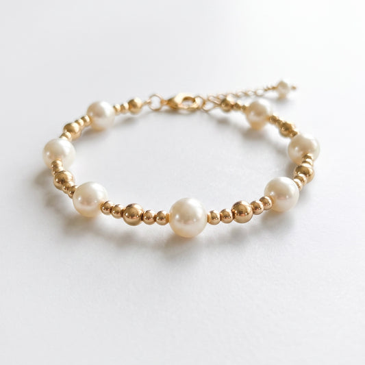 Swarovski Pearl Gold Filled Bracelet