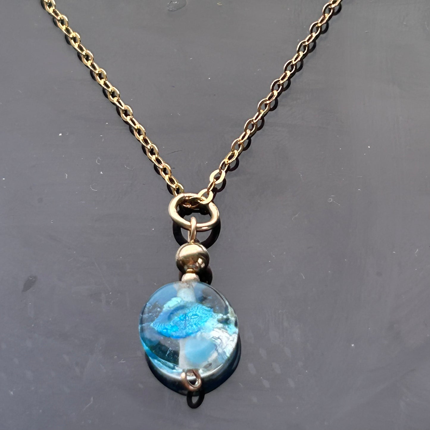 Blue Glass Necklace