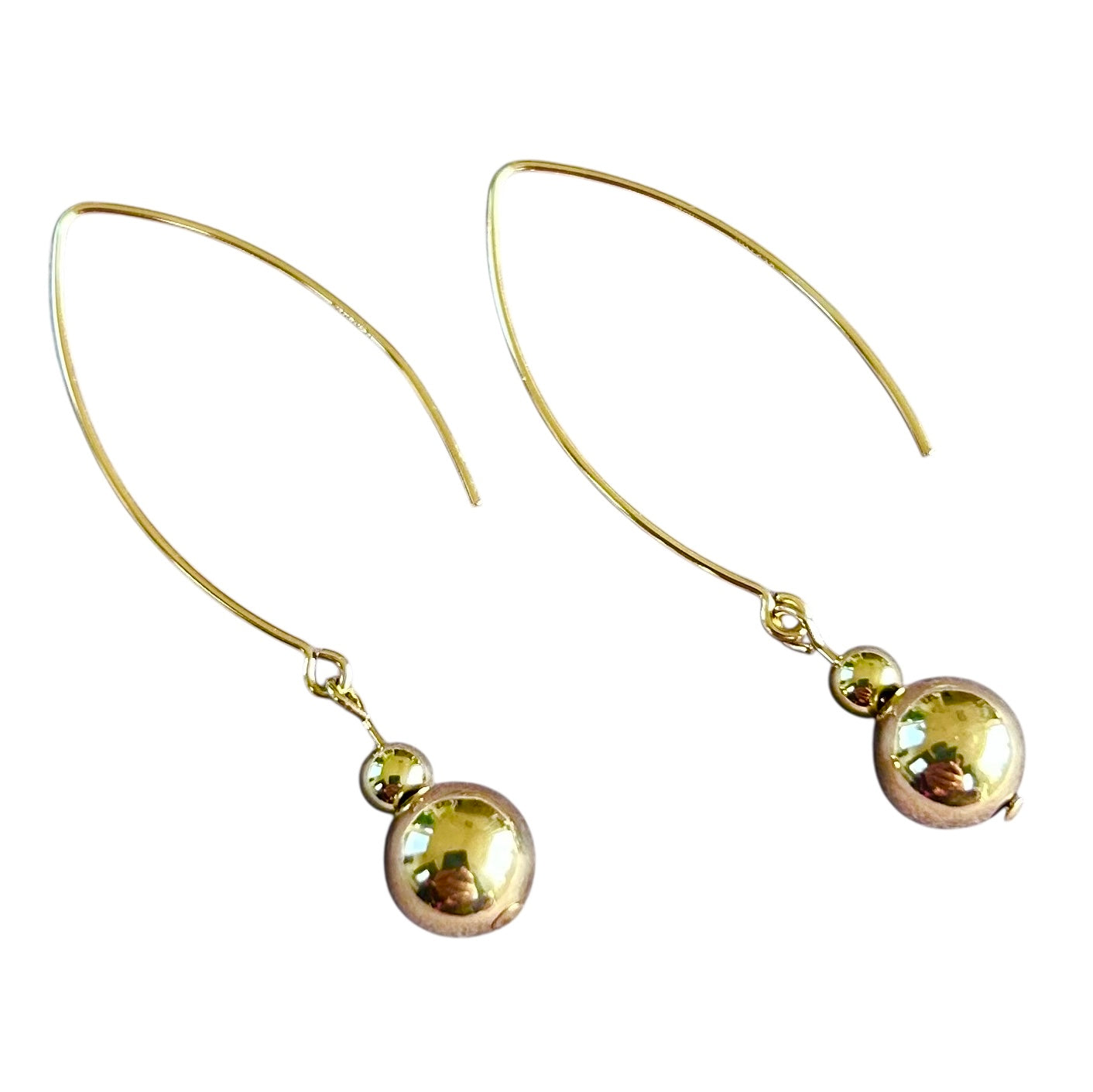 V shaped Balls (14K Gold Filled)