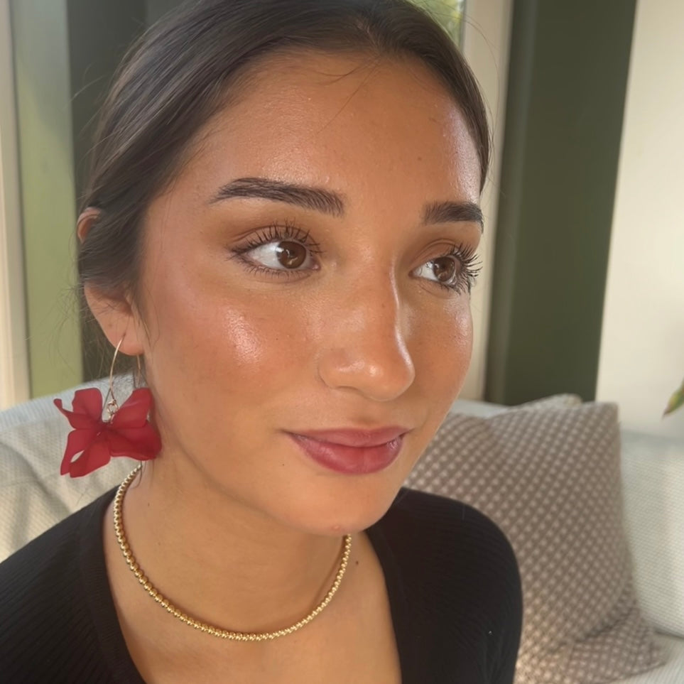 Scarlet Bloom earrings