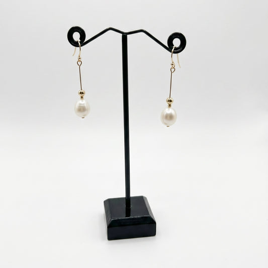 Ivory Fresh Water Pearl Earrings