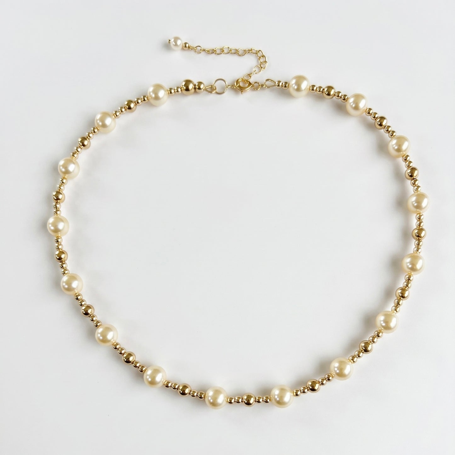 Swarovski Pearl Necklace (Gold Filled)