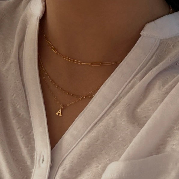 Stylistic Initial Necklace