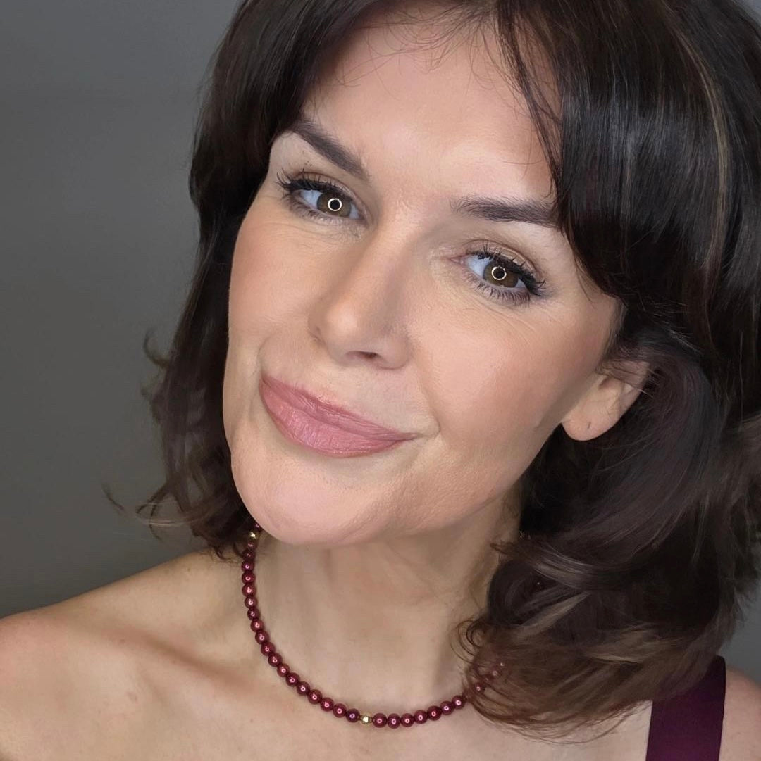 Burgundy Fresh Water Pearl necklace