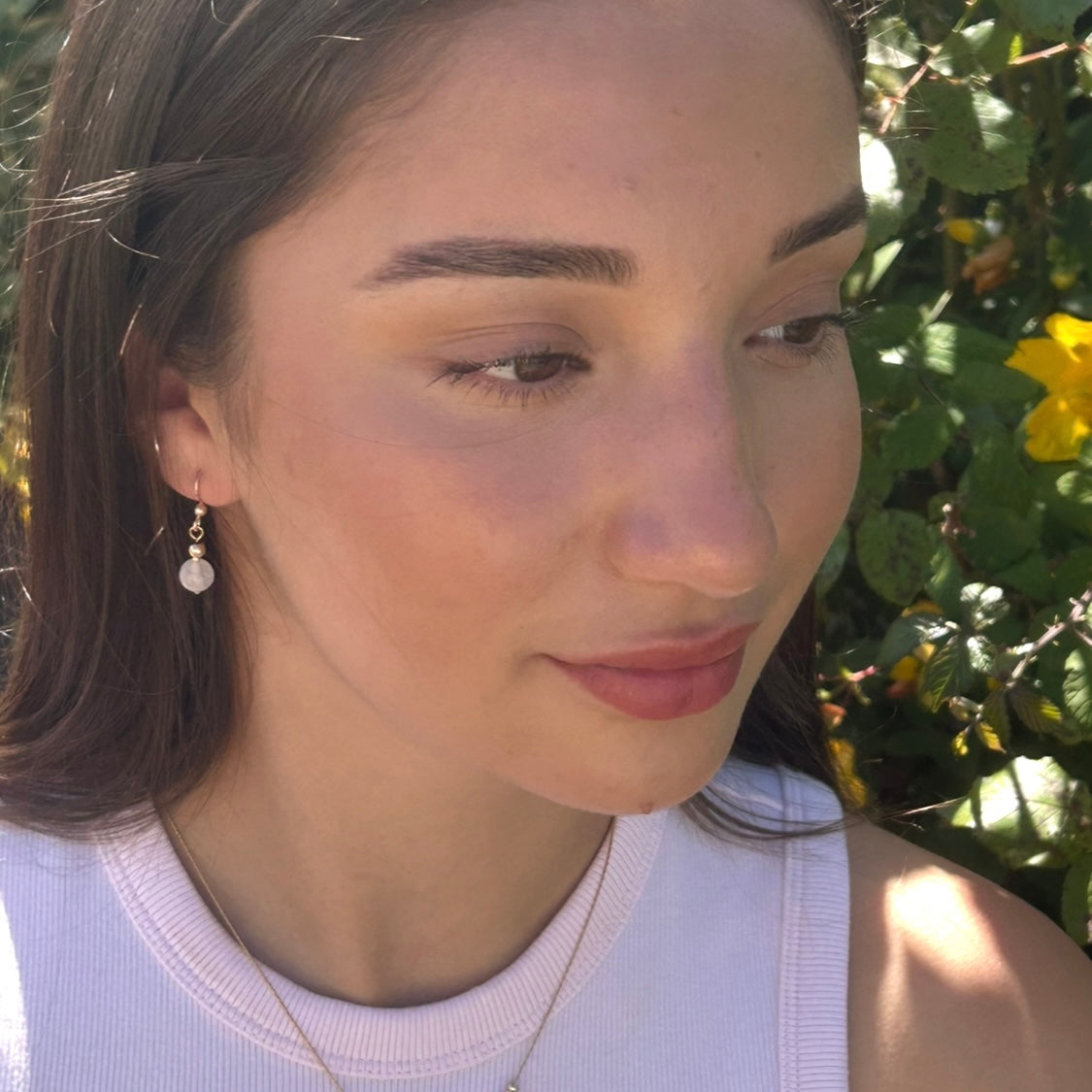 Rose Quartz earrings