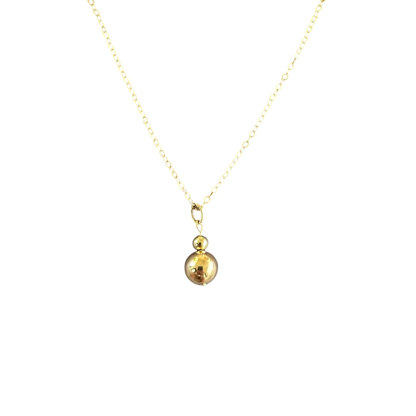 14K Gold Filled/Silver Ball & Chain