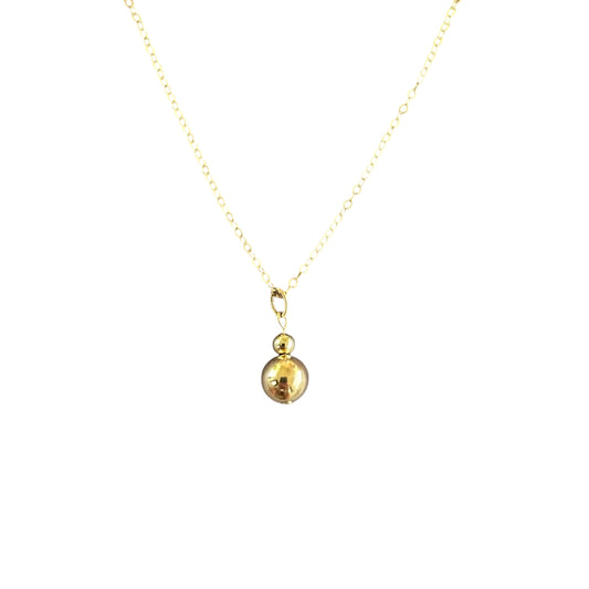 14K Gold Filled/Silver Ball & Chain