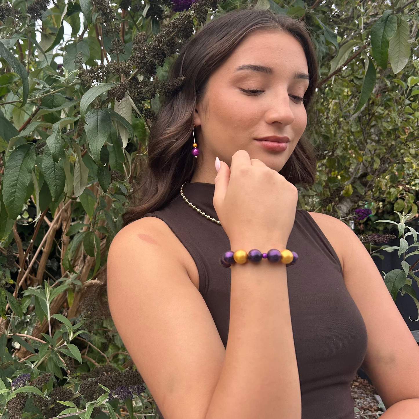 Gilded Plum Bracelet