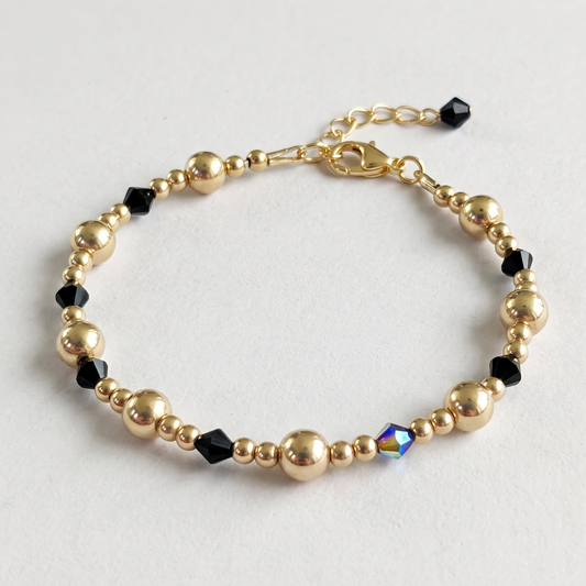 Swarovski X Gold Bracelet