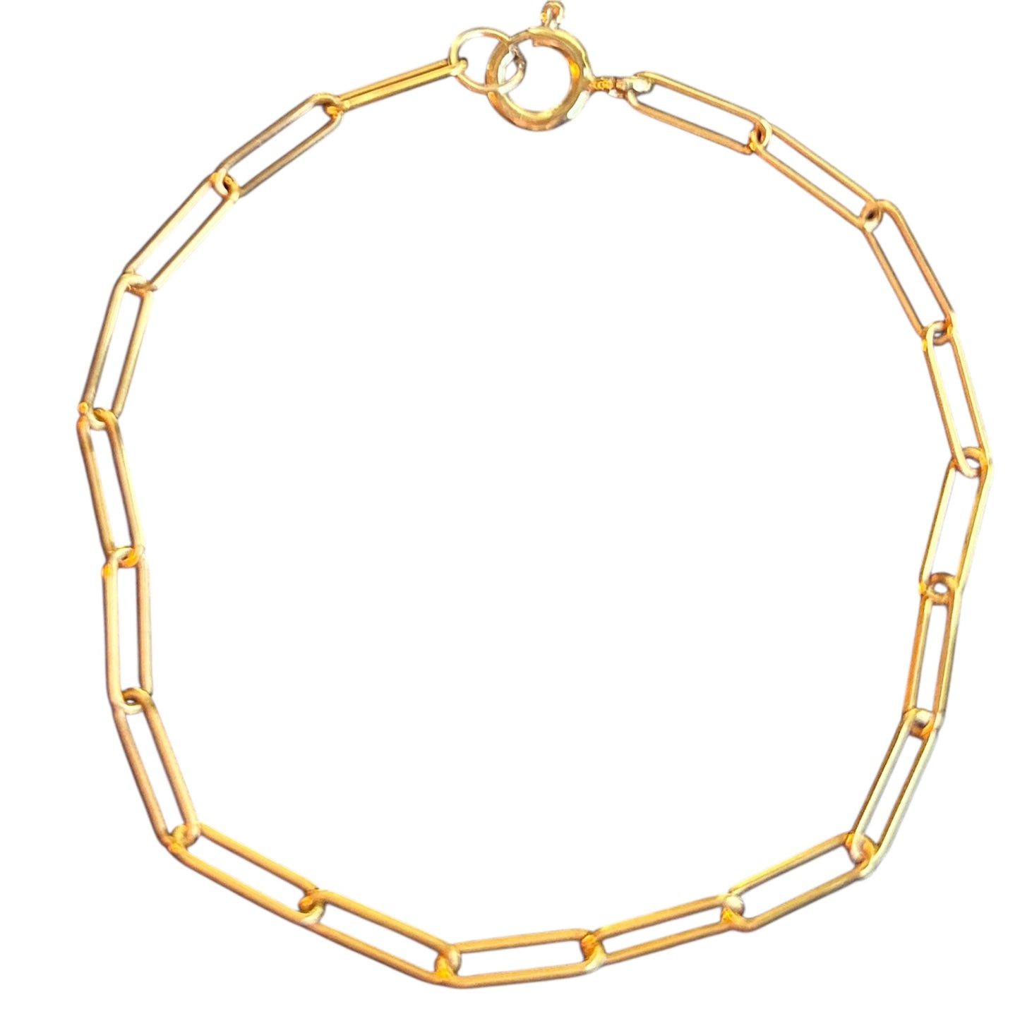 Paper Clip chain Bracelet