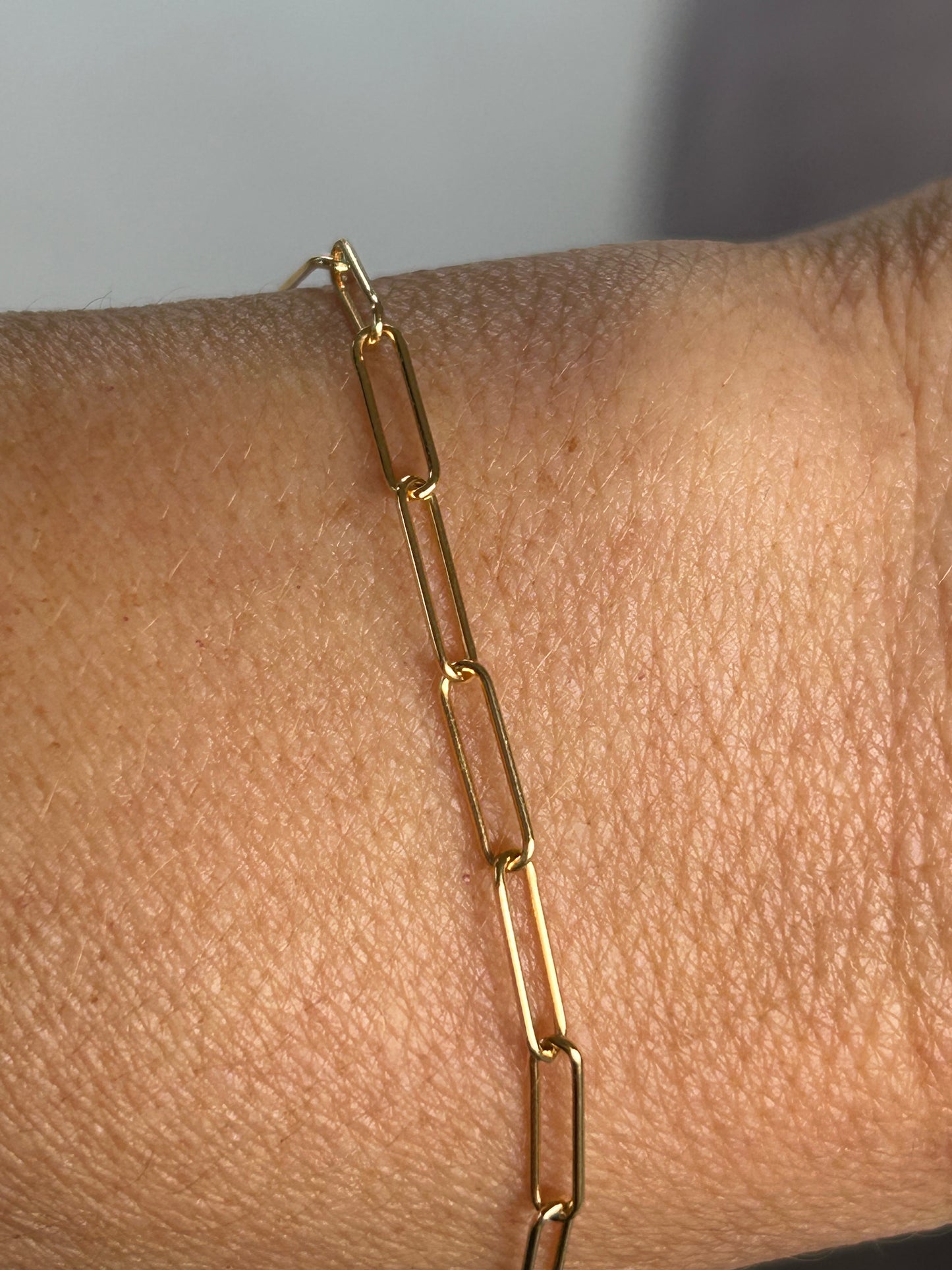 Paper Clip chain Bracelet