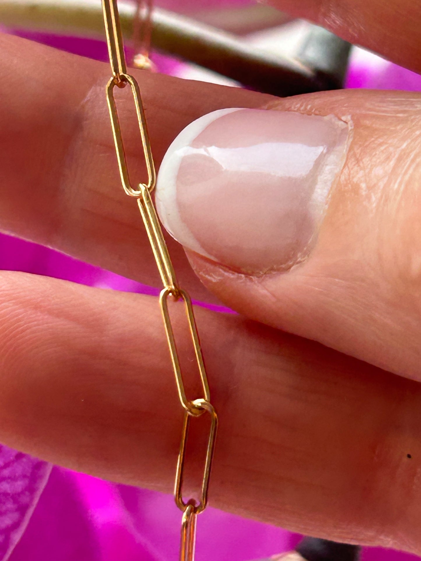 Paper Clip chain Bracelet