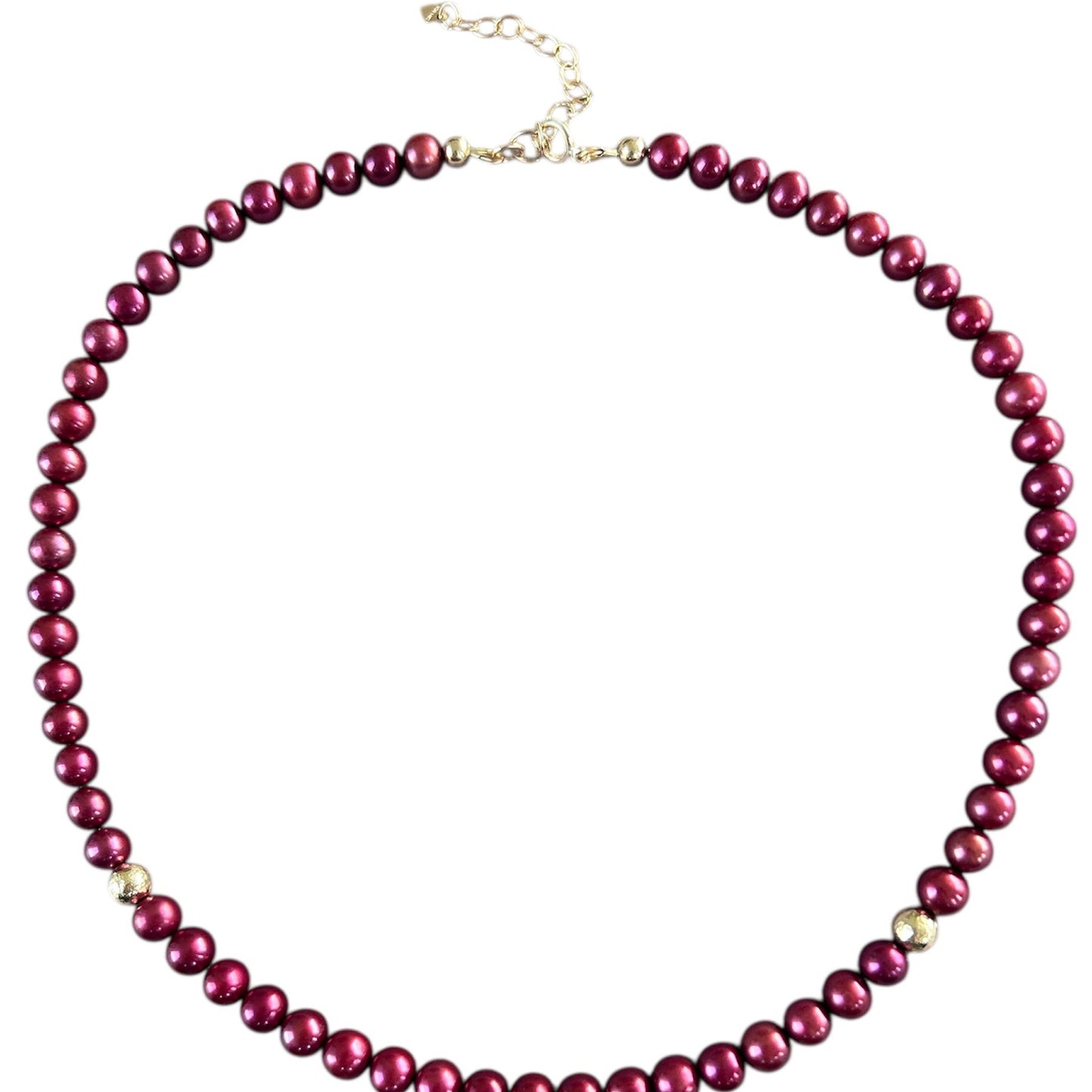 Burgundy Fresh Water Pearl necklace