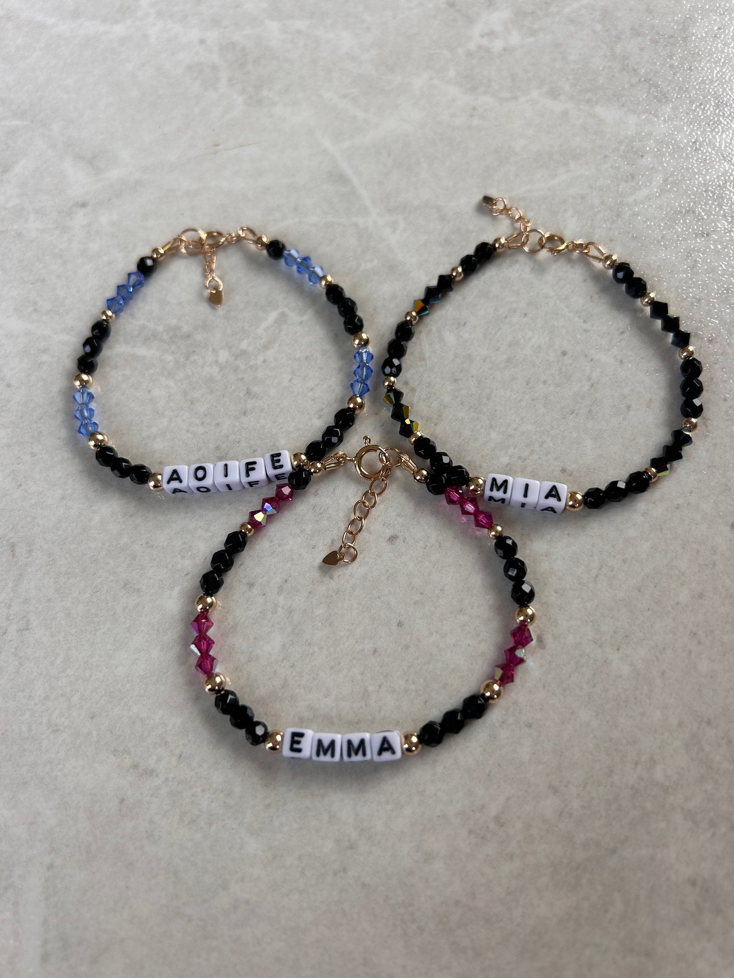 Personalised Gemstone bracelet