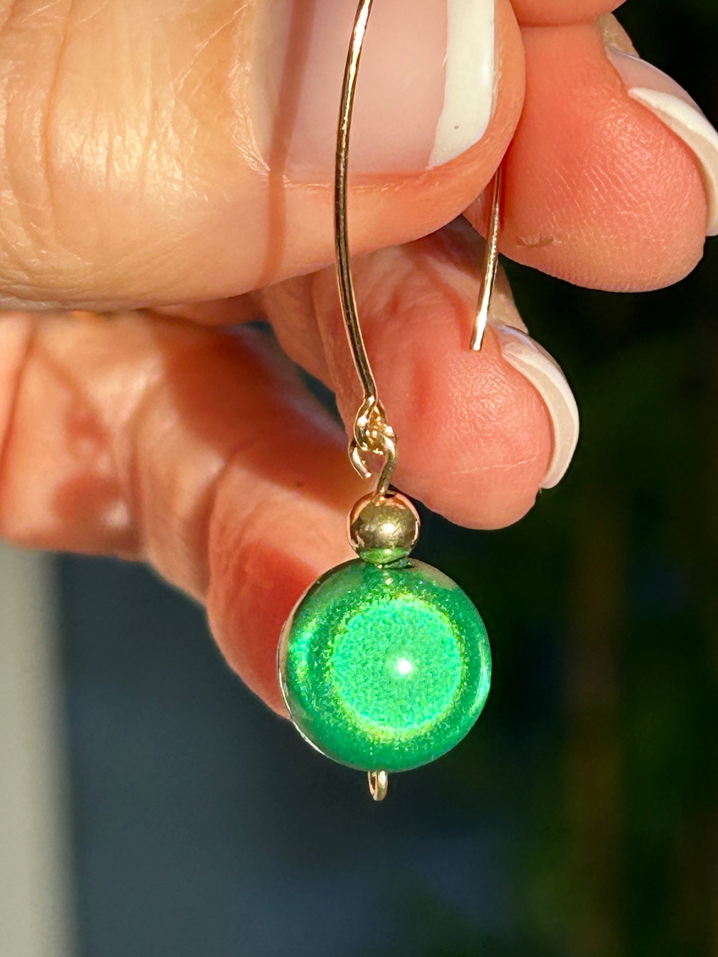 Multicolour Gold Filled Earrings