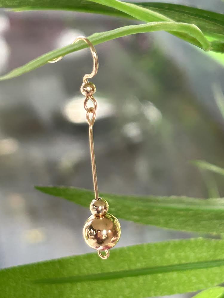 Golden Ball Earrings