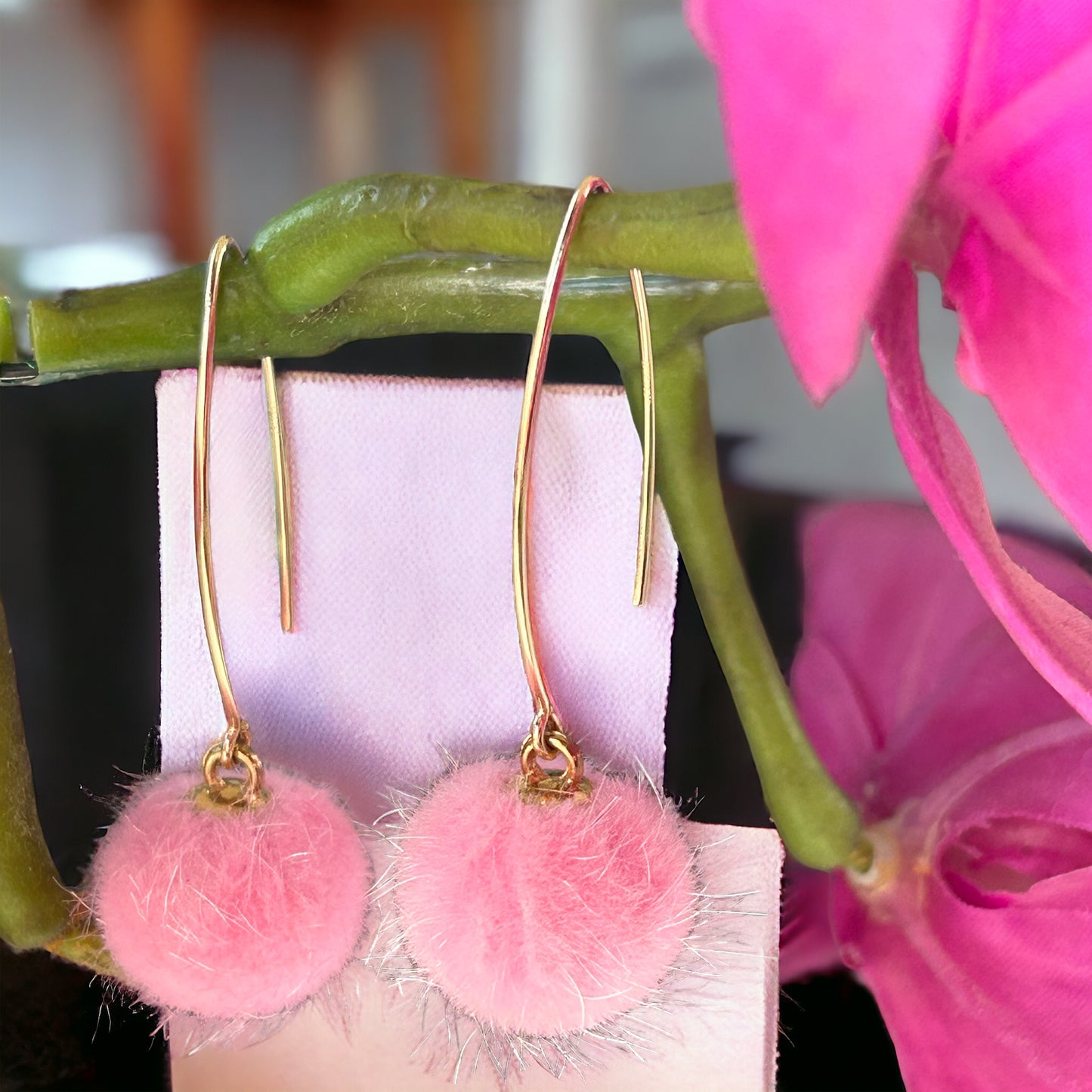 Feminine Soft Pink/Red/many other Pom Poms