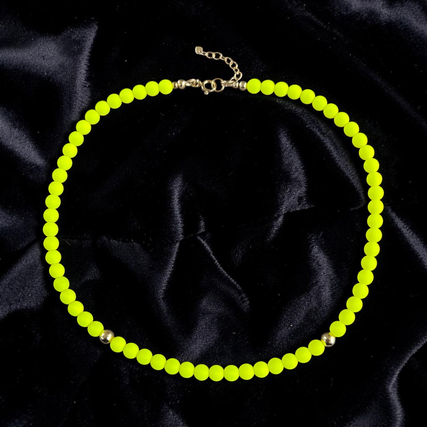 Neon yellow necklace