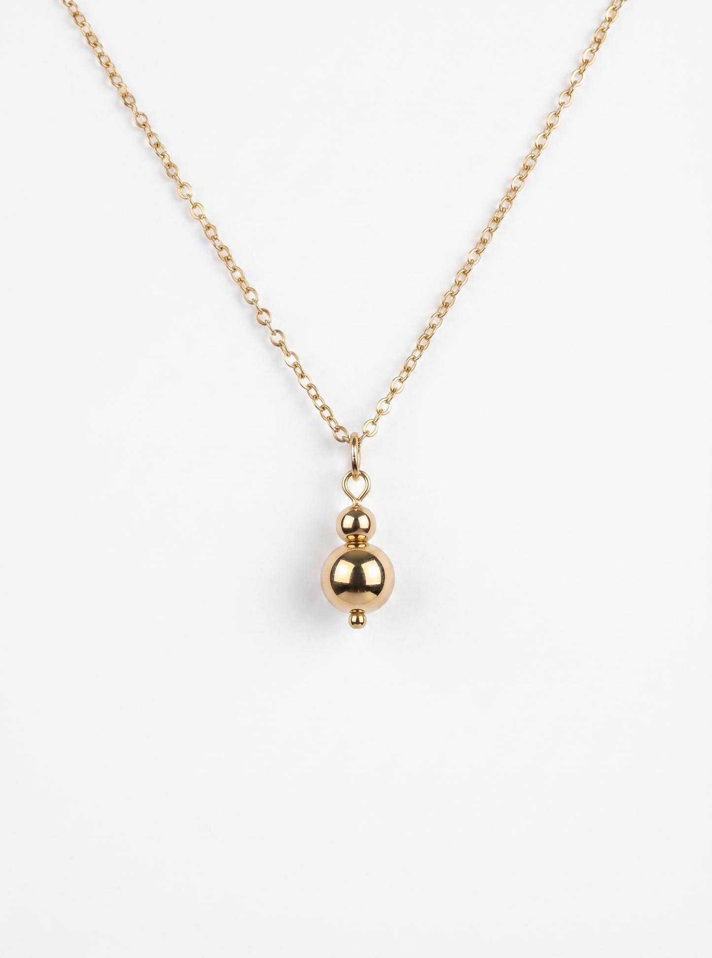 14K Gold Filled/Silver Ball & Chain