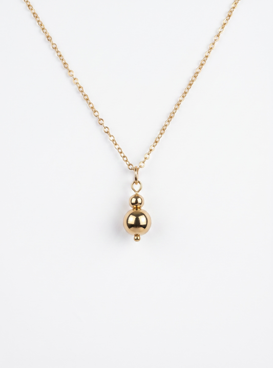 14K Gold Filled/Silver Ball & Chain