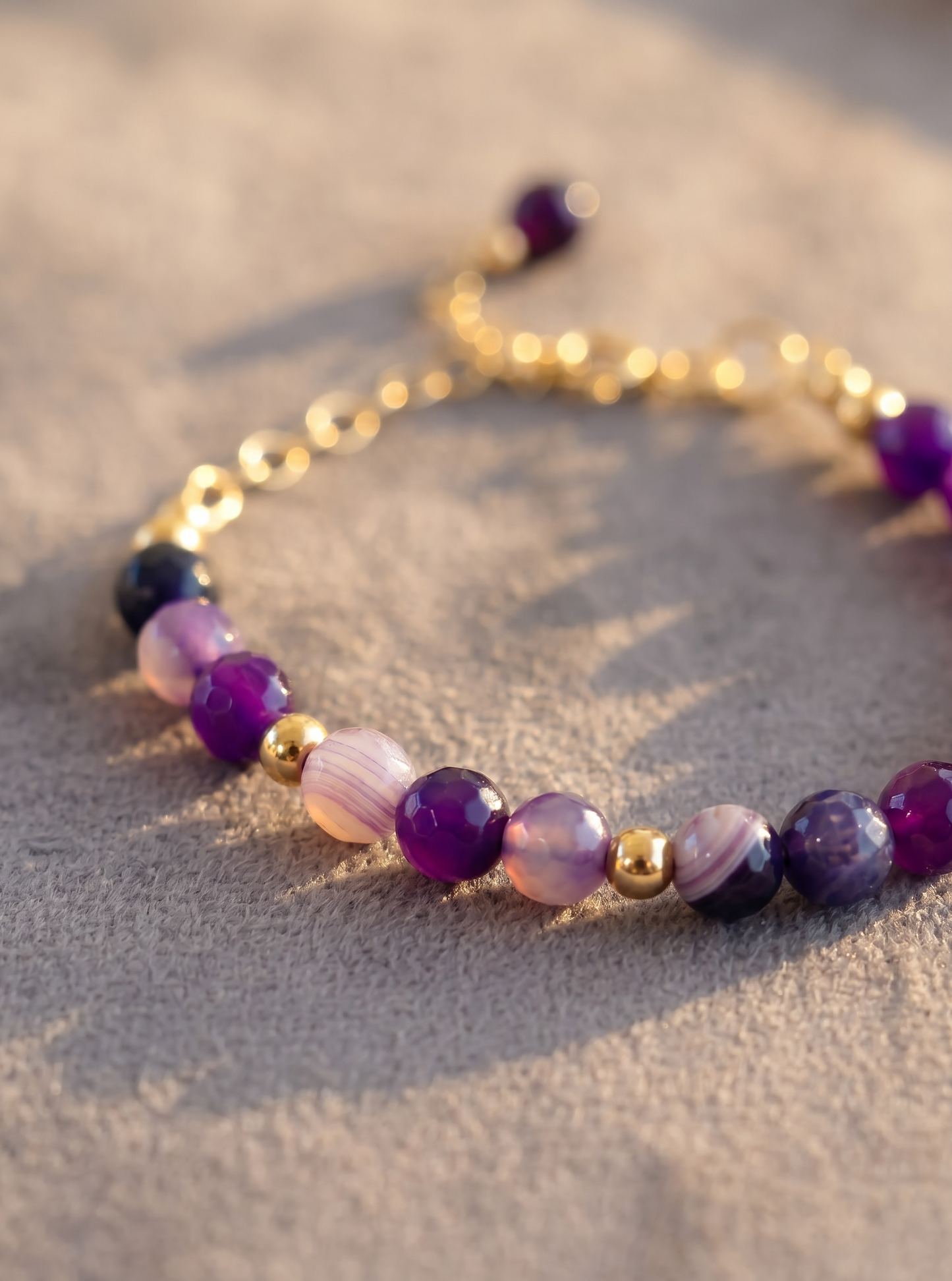 Purple Agate Bracelet