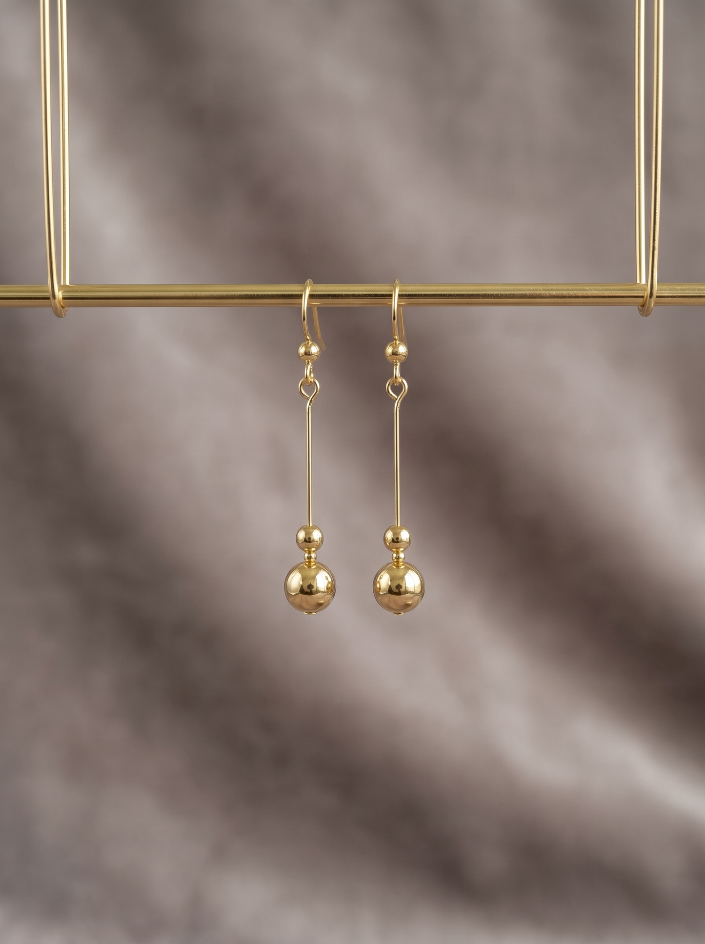 Golden Ball Earrings