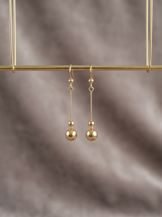 Golden Ball Earrings