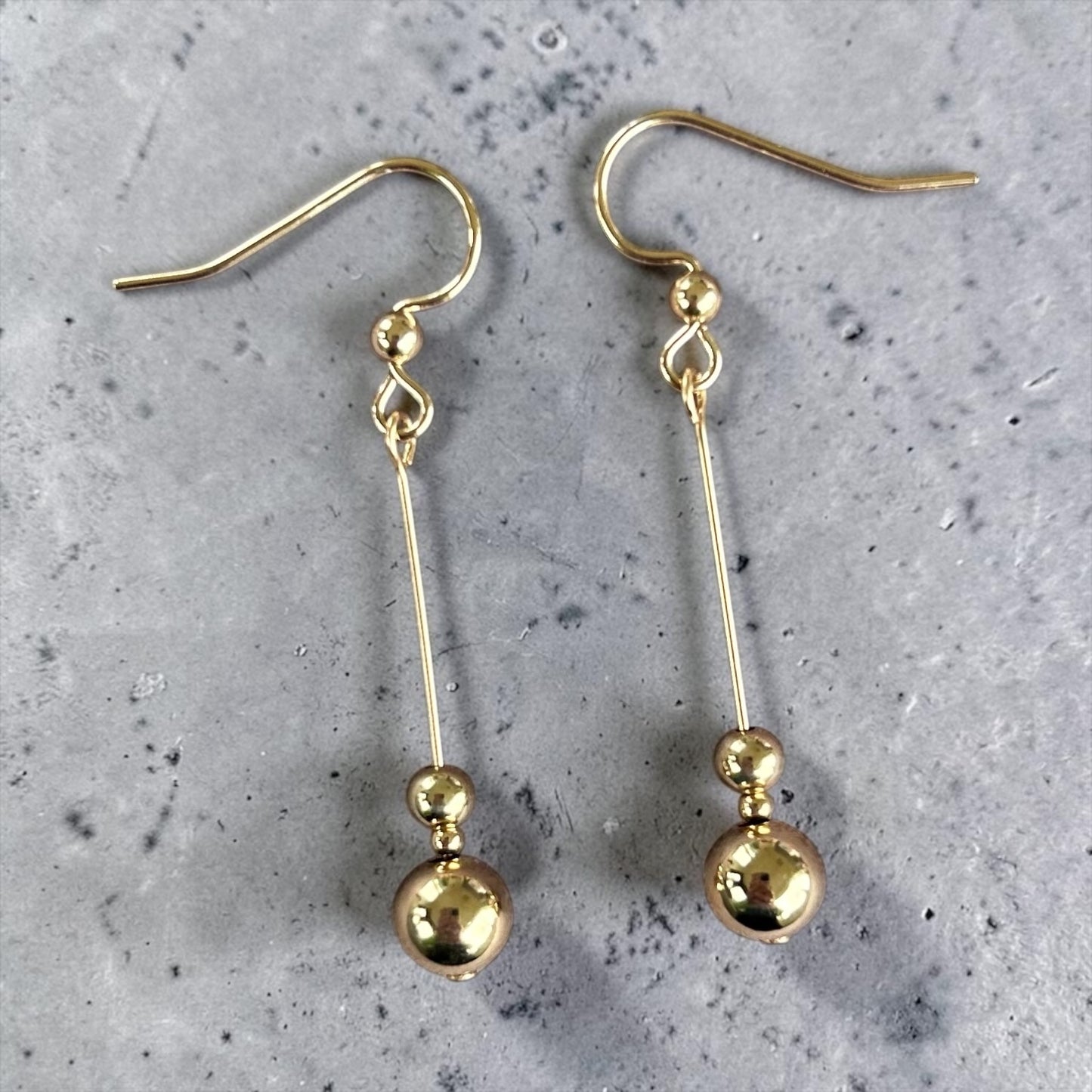 Golden Ball Earrings
