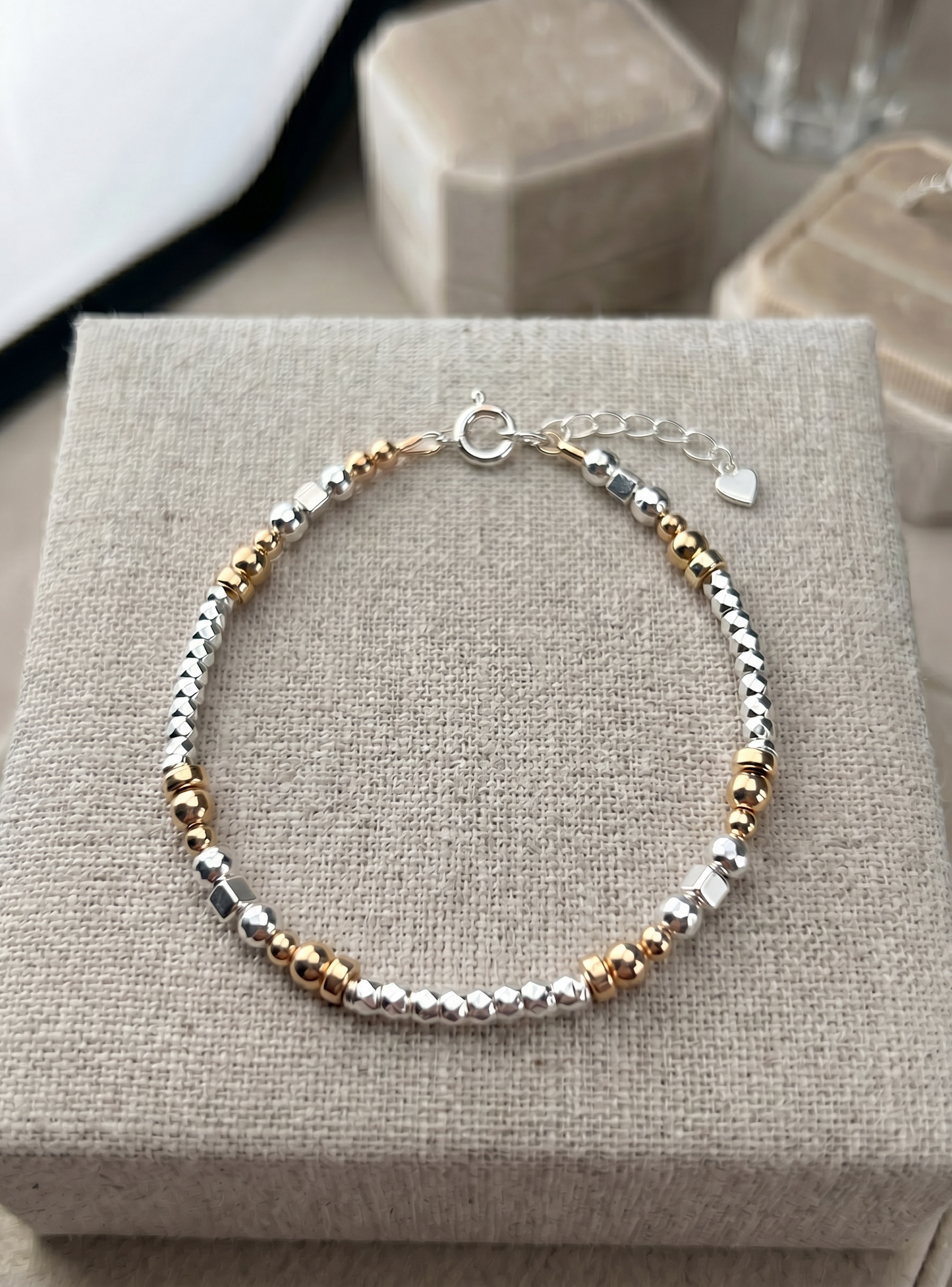 Trinity mixed metal bracelet