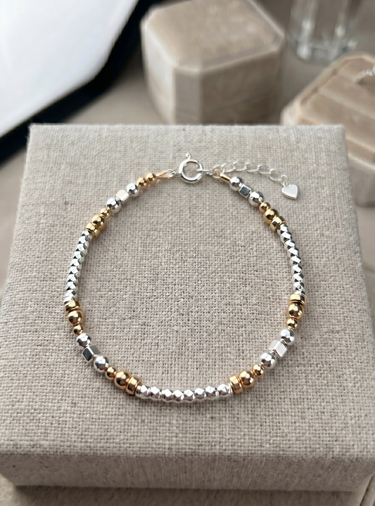 Trinity mixed metal bracelet