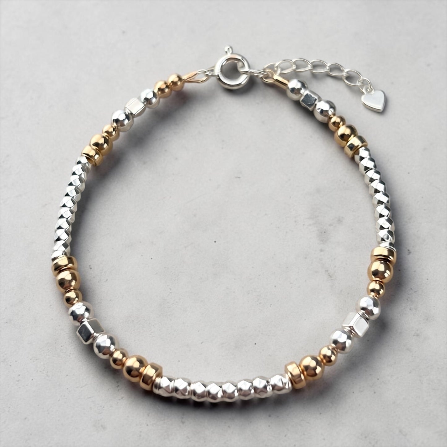 Trinity mixed metal bracelet