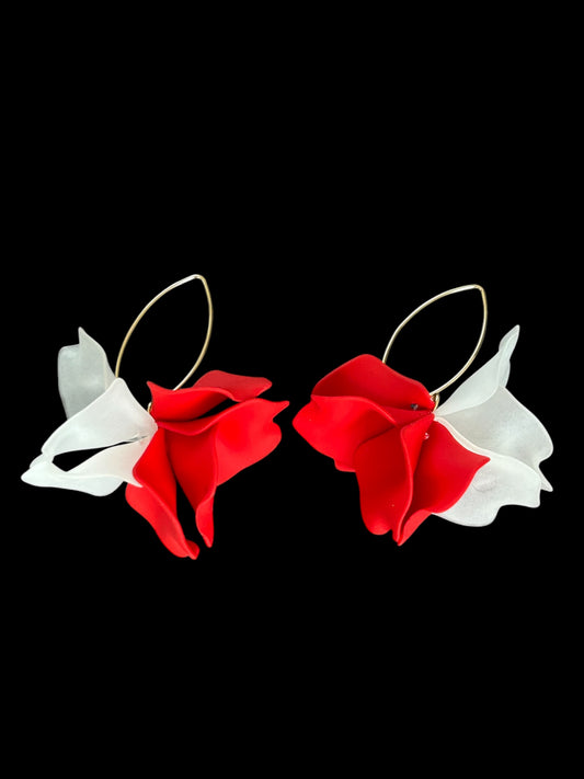 Red & white Petals